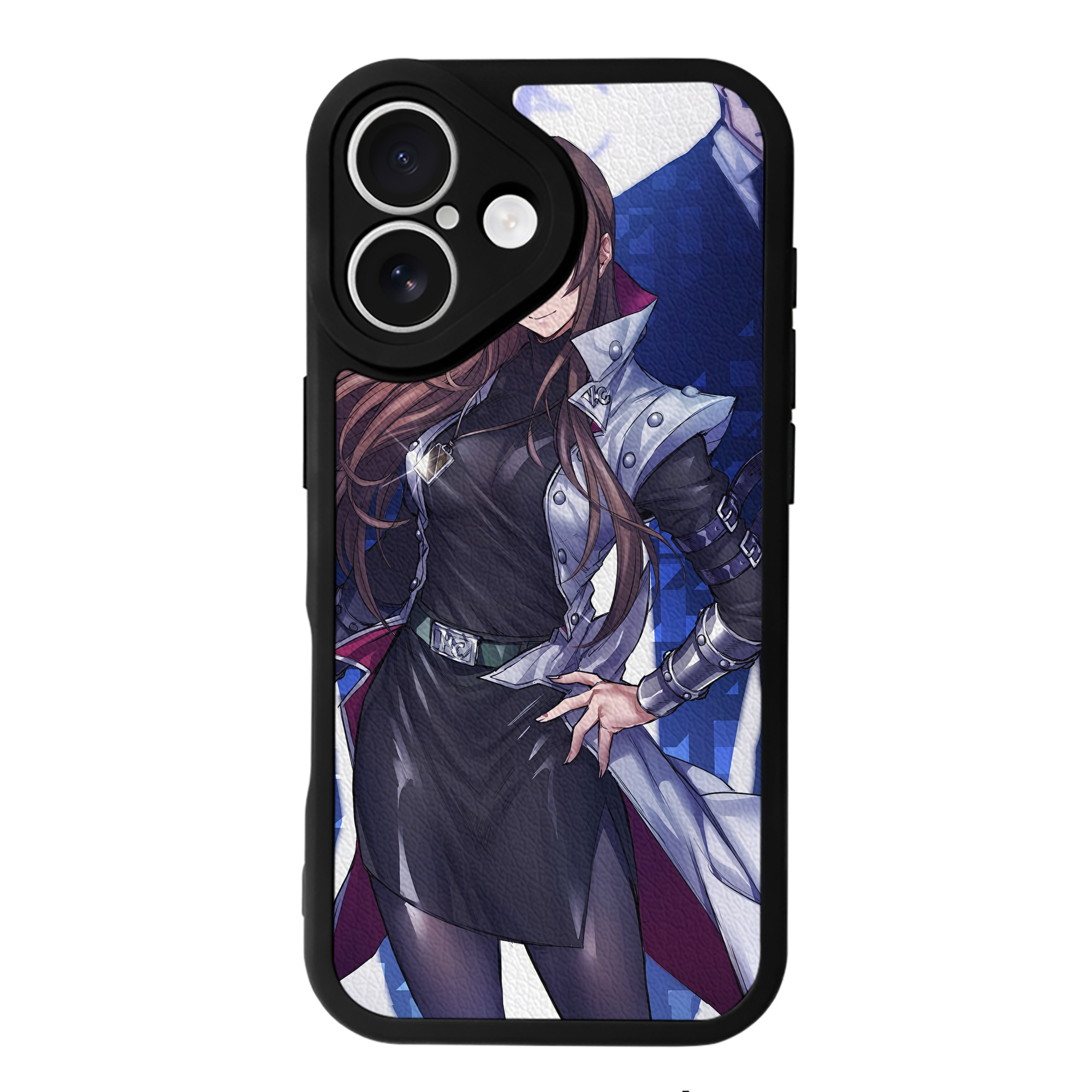 （画像用） 遊☆戯☆王 Yu-Gi-Oh! 【iPhone 16シリーズ対応】シリコンスマホケース（レザー調） 材質：シリコン